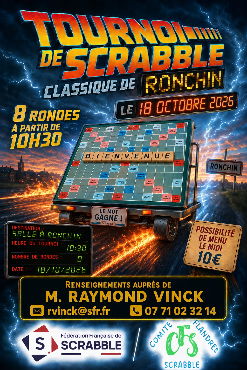 TOURNOI CLASSIQUE DE RONCHIN DU 18 OCTOBRE 2026