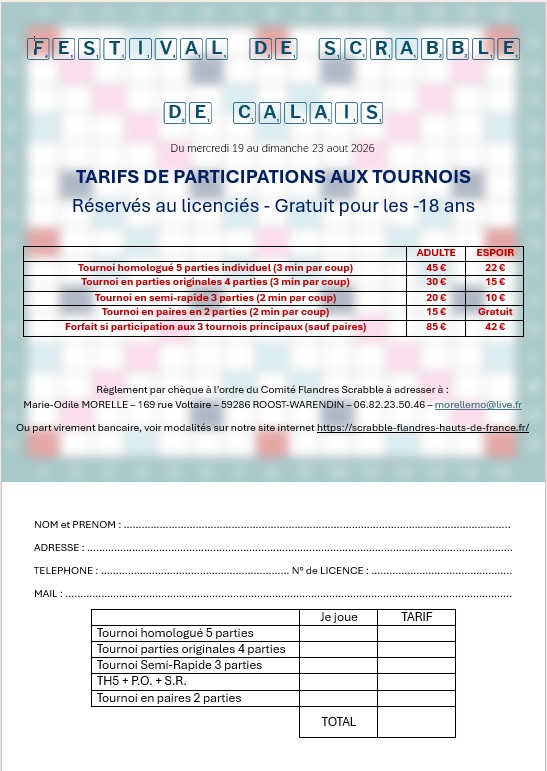 Festival Calais 2026